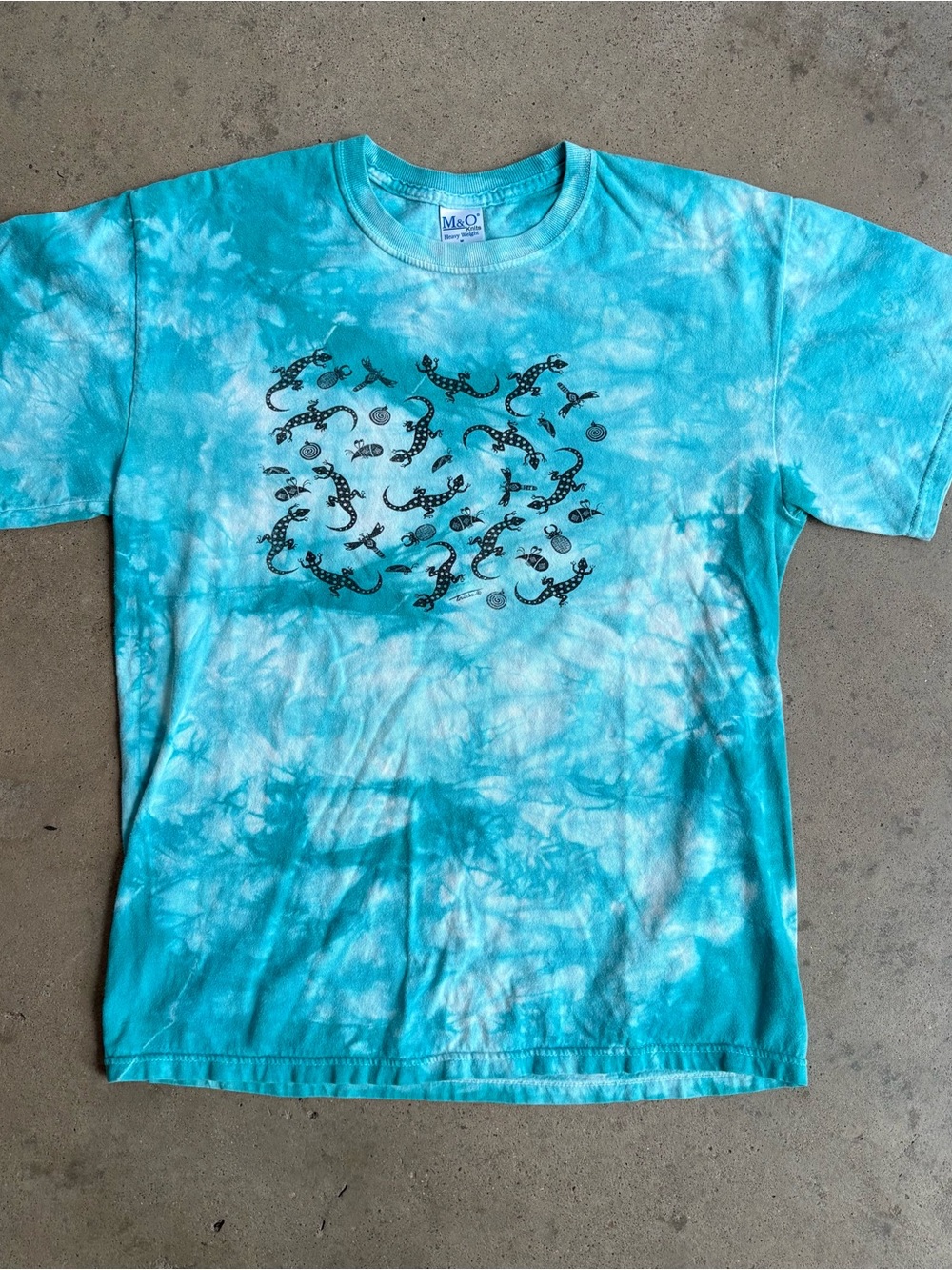 Vintage Southwest Tiedye Lizard and Snake T-Shirt Men's Medium Petroglyphs